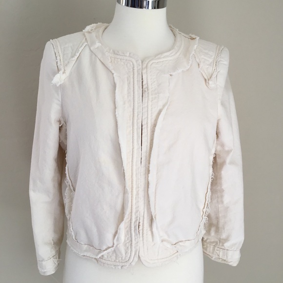 Elizabeth and James Silk-Lined Jacket w/ Raw Trim - Picture 2 of 7